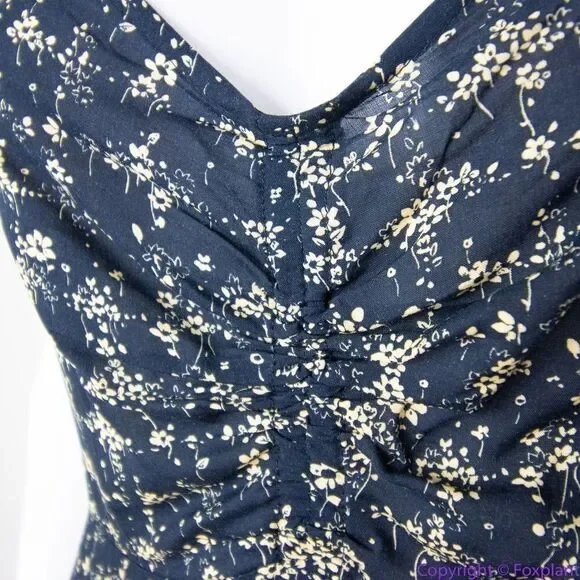 NEW Intimately Free People Caught Up Printed‎ Slip Dress, Black, Medium
